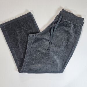 New York & Company Velour‎ Joggers Womens Medium Gray Velvet Feel Lounge Pants